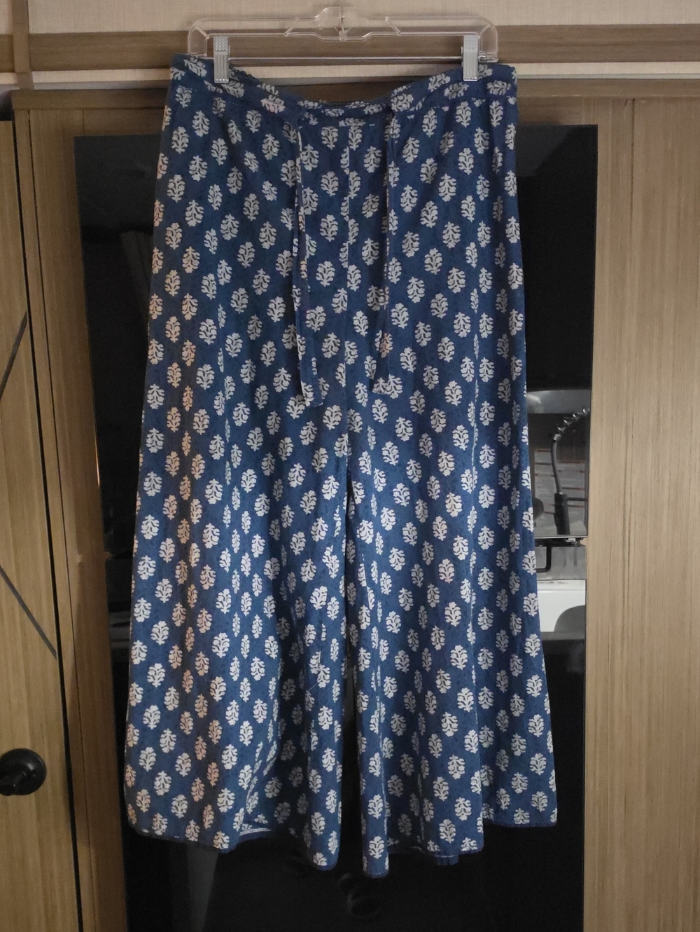 💙WIDE LEG 100% COTTON ADJUSTABLE DRAWSRRING TROUSER PANTS, "MADE IN INDIA" 💙 - Picture 14 of 14